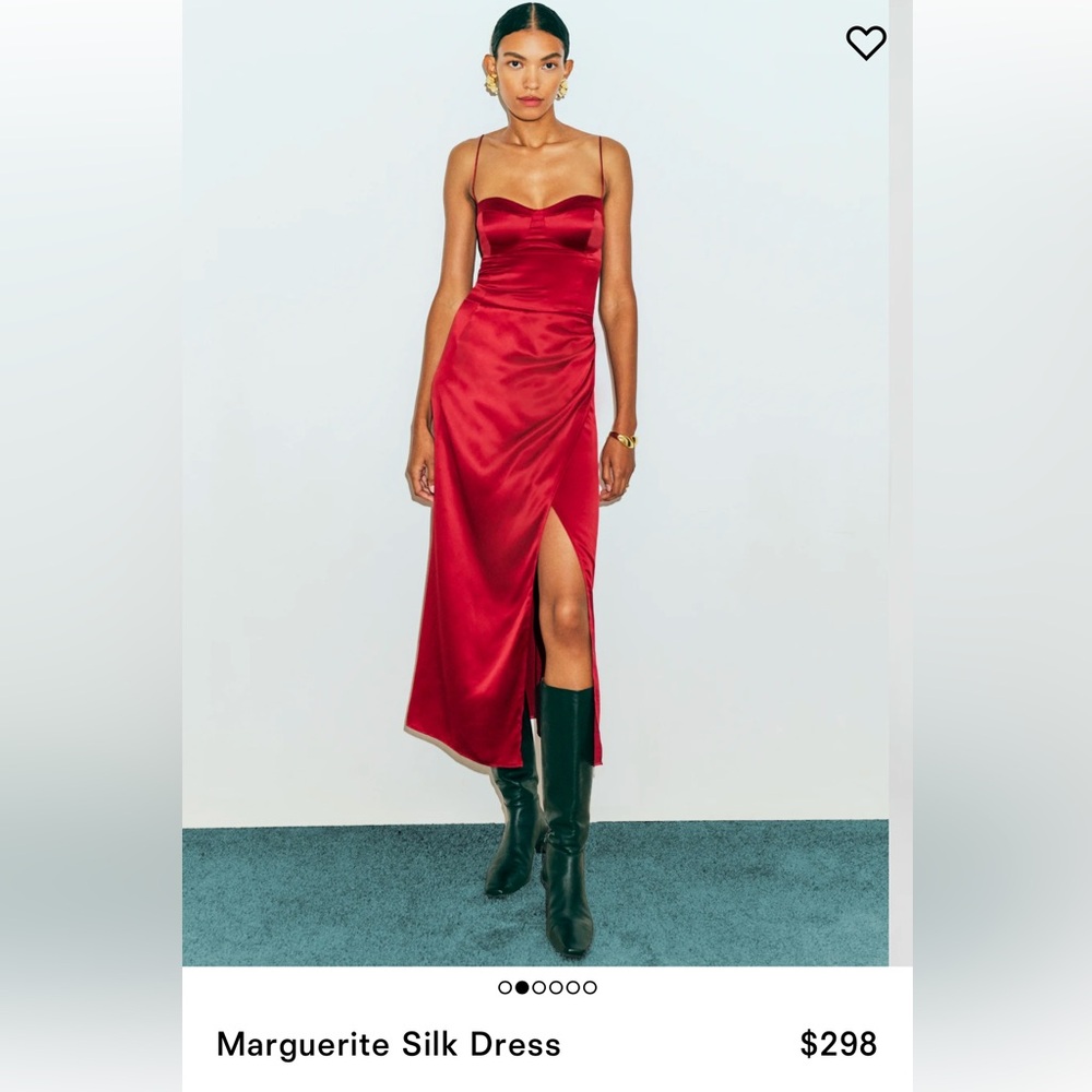 Reformation Marguerite Silk Dress